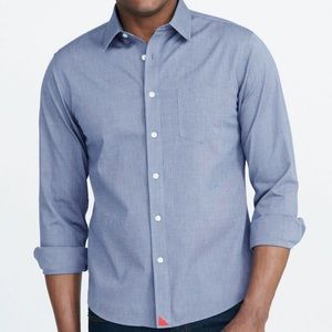 Men’s UNTUCKit navy button down wrinkle free